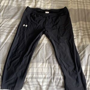 Black Under Armour spandex running pants
